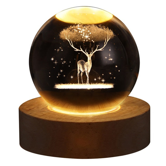 CosmicCharm™ Planetarium Crystal Ball Lamp