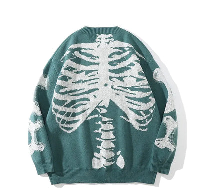 Skeleton Print Sweaters