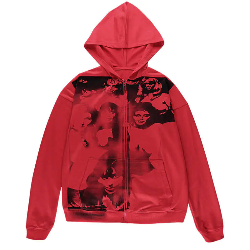 Crazy Red Hoodie