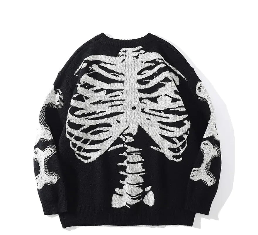 Skeleton Print Sweaters